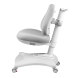 Комплект Anatomica Genius парта + кресло + надстройка + выдвижной ящик + подставка для книг белый/серый с серым креслом Robin